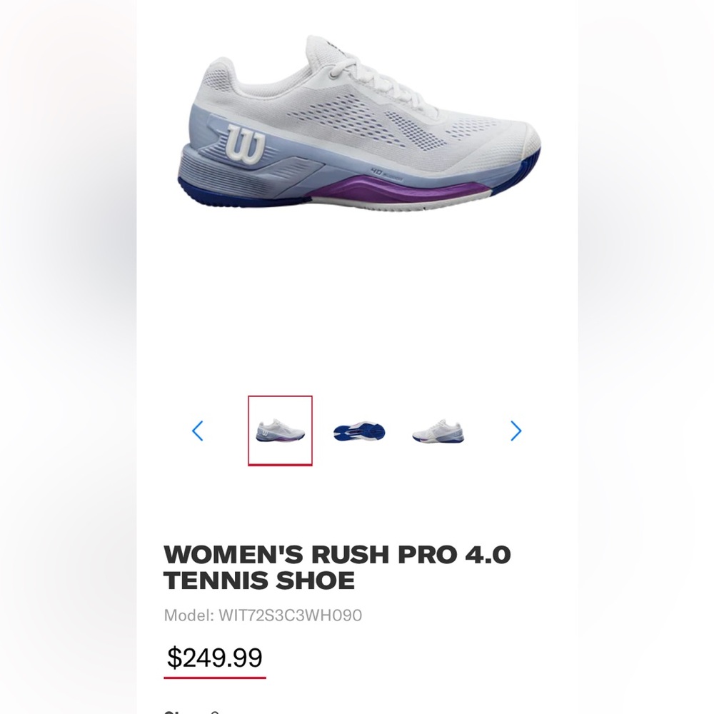 Wilson Rush Pro 4.0 Tennis shoe